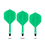 FLIGHT DECK GREEN ONE PIECE DART FLIGHT AND SHAFT SYSTEM BY SHOT