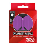 Flight Deck Purple One Piece Dart Flight and Shaft System by Shot