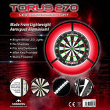 <CLEARANCE> Mission Torus 270 Dartboard Lighting - Bright White Light