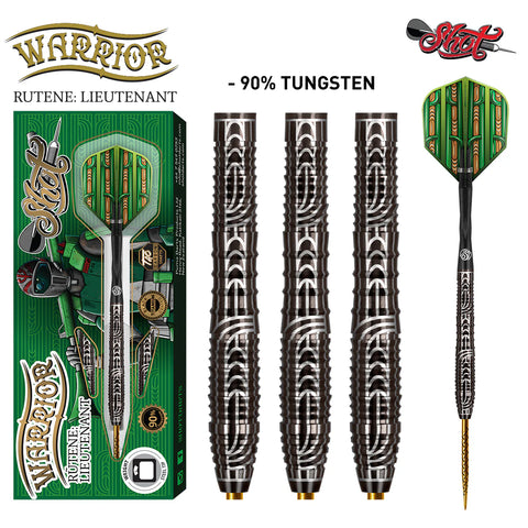 Warrior Rutene 90% Tungsten Steel Tip Darts by Shot