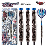 WARRIOR TIPU 80% TUNGSTEN STEEL TIP DARTS BY SHOT