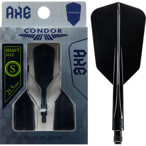 Condor - Condor AXE Dart Flights - Slim - Wing - Black (NO SMALL PACKET SHIPPING)