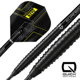Harrows NX90 Tapered Black Edition Quick Point 90% Tungsten Steel Tip Darts