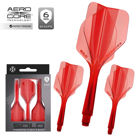 Harrows Solo No6 Integrated Flights & Shafts (Multiple Colours)