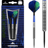 MISSION LEE EVANS DARTS - STEEL TIP - ELECTRO BLACK