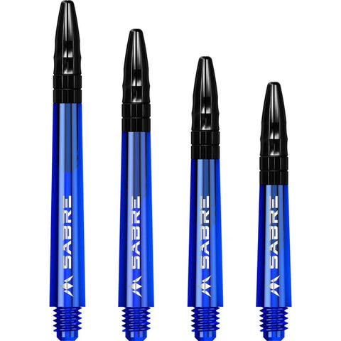 Mission - Mission Sabre Shafts - Polycarbonate Dart Stems - Blue - Black Top