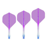 CALIBURN SUP FLIGHTS MOULDED FLIGHT & SHAFT - STANDARD NO2 - TWO TONE