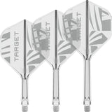 Target Printed Clear K-Flex Integrated Flights & Shafts No2
