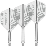 Target Printed Clear K-Flex Integrated Flights & Shafts No6