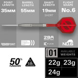 Target Group O 02 Swiss Point 50% Tungsten Steel Tip Darts