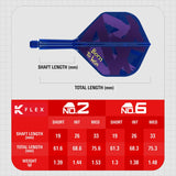 Target Luke Littler World Champion 2026 K-Flex Integrated Flights & Shafts No2