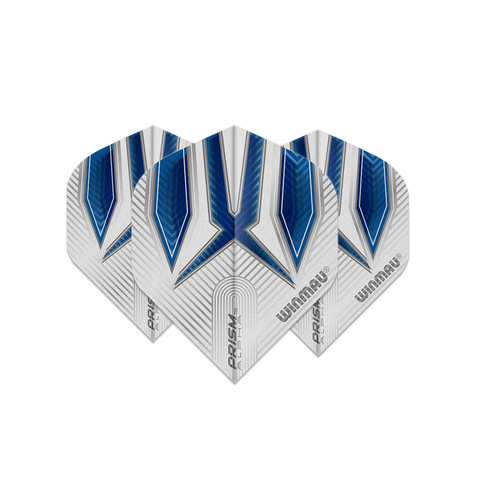 Winmau Prism Alpha Premium Thick Flights - Blue & White