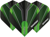Winmau Premium Thick Flights - Alpha Green & Black