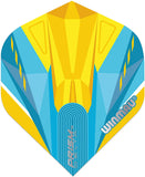 Winmau Premium Thick Flights - Yellow & Blue