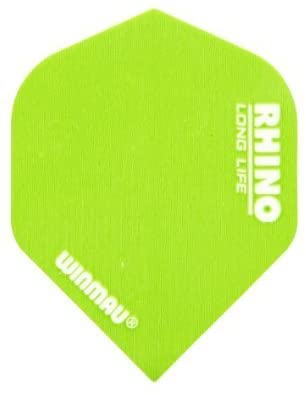Winmau Rhino Long Life Thick Flights - Lime Green