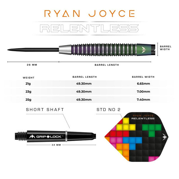 Mission Ryan Joyce Steel Tip Darts 23g Atlantic Dart Warehouse