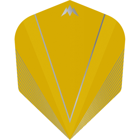 Mission Shades Dart Flights - 100 Micron - No6 - Shape - Yellow