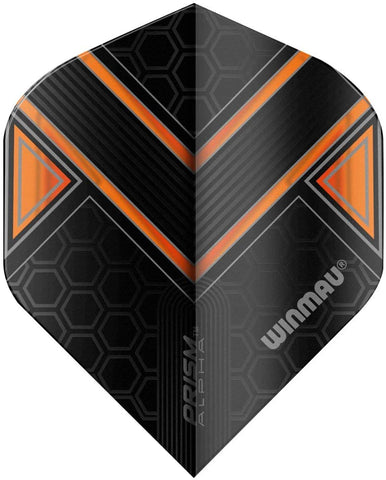 Winmau Premium Thick Flights - Alpha Black & Orange